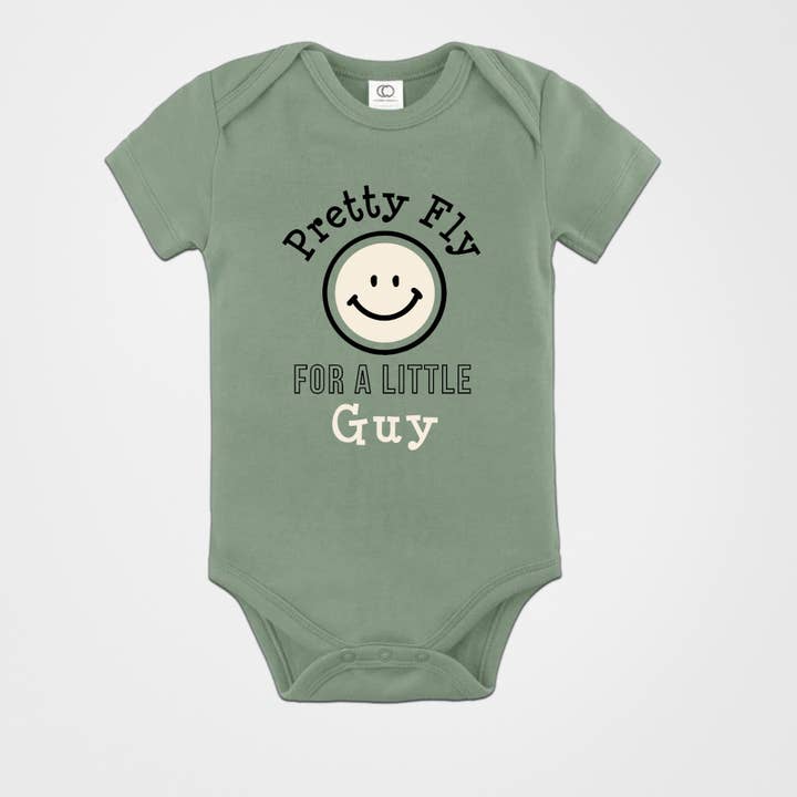"Pretty Fly" Short Sleeve Baby Bodysuit for wholesale by Bella Eve