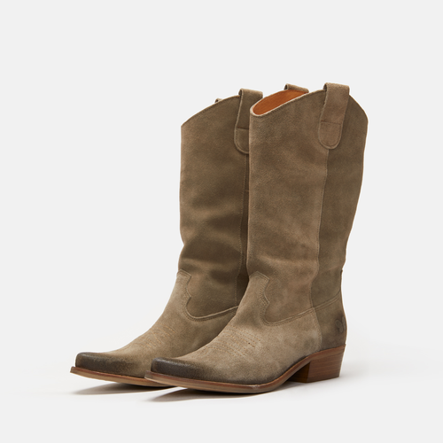 Women´S Leather Cowboy Boots - Gerbera 7962 Marvin Lead Grey for wholesale on Faire1