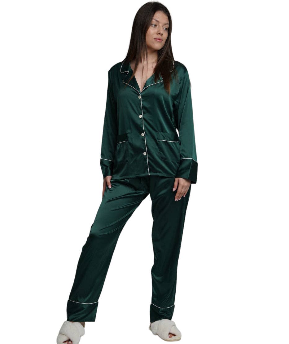 Taniri – wholesale Sleepwear set – Women's – ASHLEY LONG MATTE SATIN  PAJAMAS37