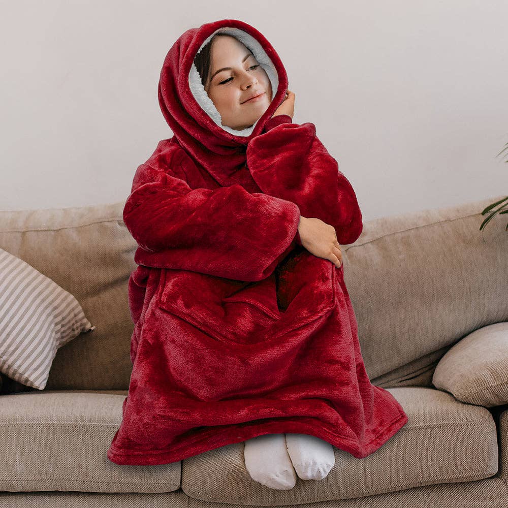 Pavilia - Wholesale Throw Blanket - Neck Warmer Sweatshirt Hoodie Blanket71