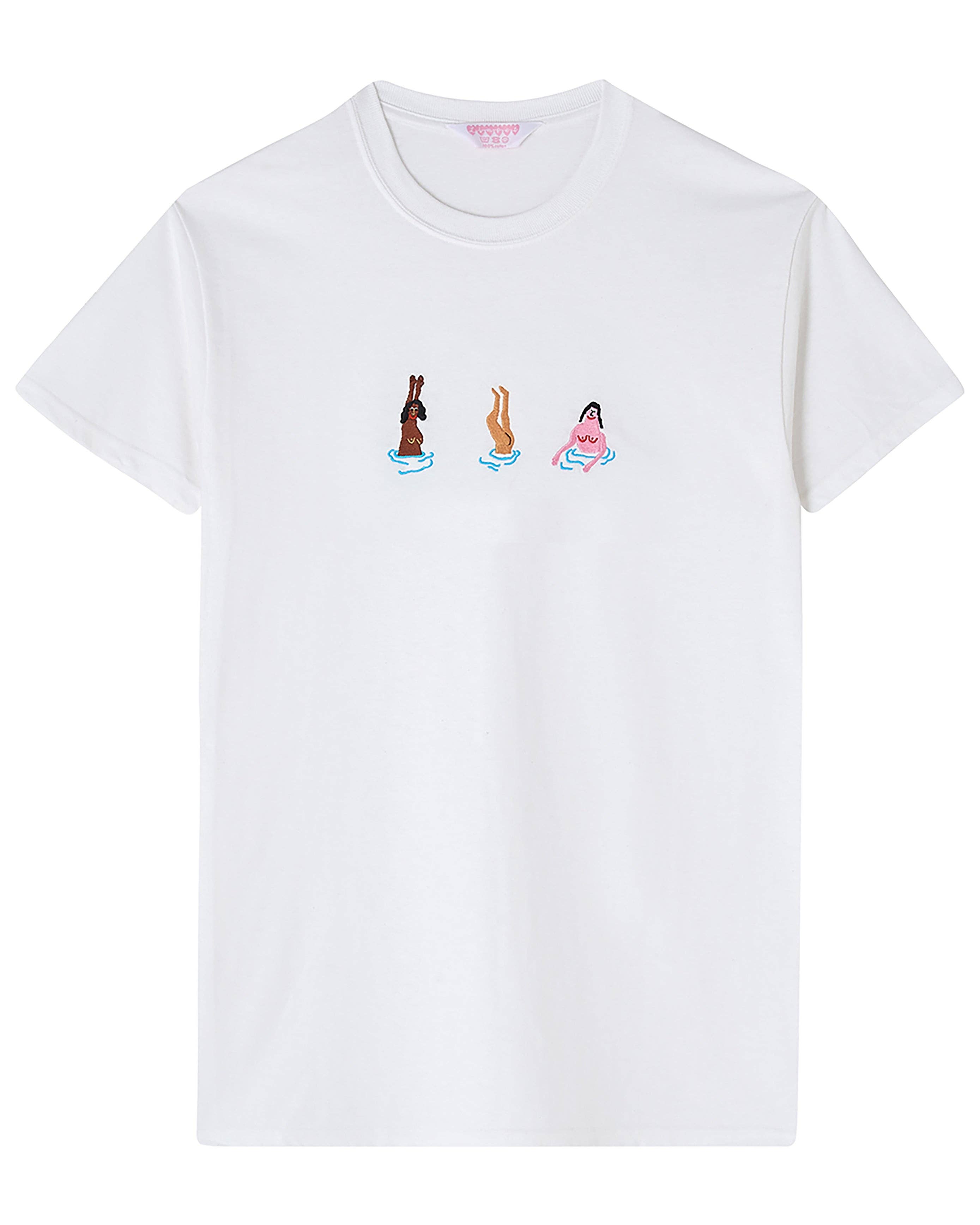 Limpet Store - Wholesale T-Shirt - Women's - Swimming Ladies Embroidered T-Shirt2