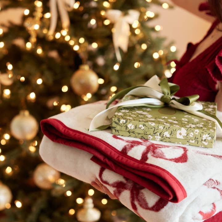 ChappyWrap - Wholesale Throw Blanket - December Bows Blanket7