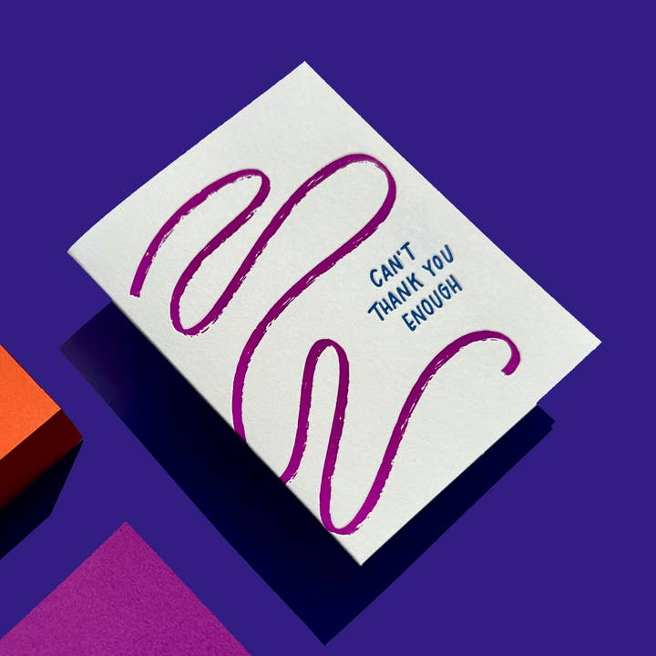 Can't Thank You Enough Wave - Bedankkaartje voor wholesale door INK MEETS PAPER