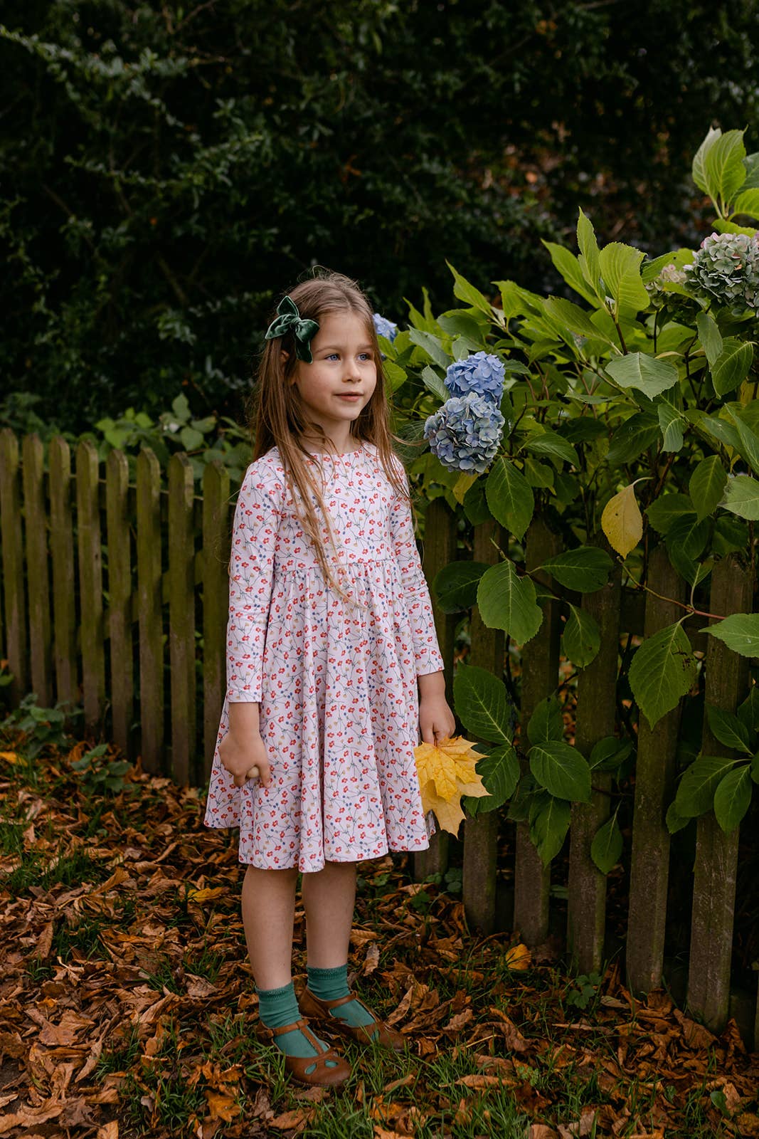 Floras – wholesale Dress – Kids – Twirl Dress - Cream Poppy12