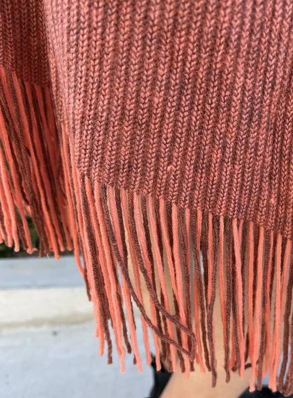 Justin & Taylor – wholesale Kofta - Dam – Harlow cardigan | Kimono-cardigan med fickor och fransad nederkant3