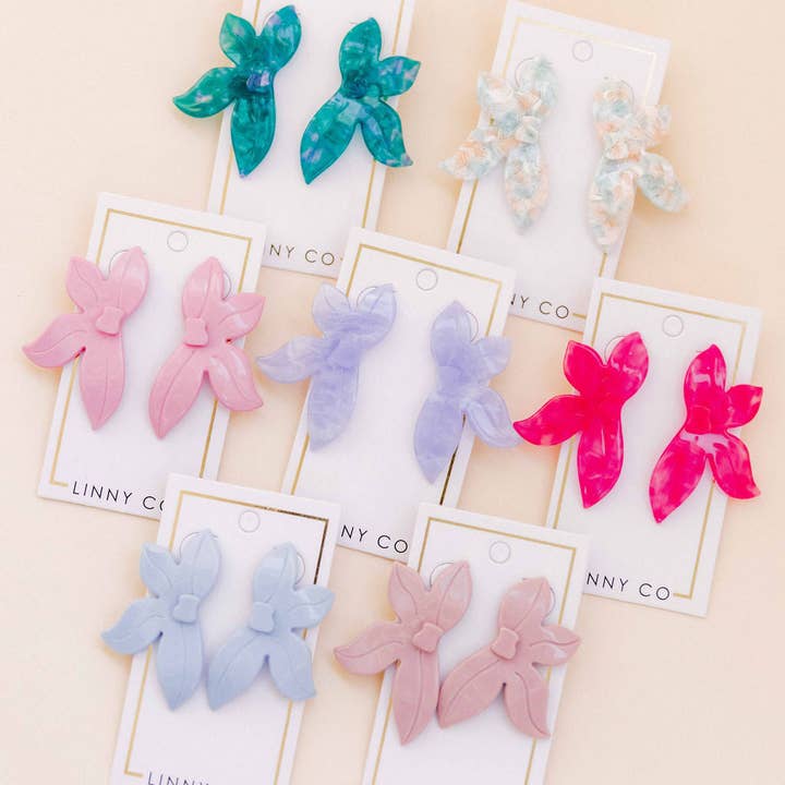 LINNY CO - Wholesale Dangle Earrings - Fern Statement Earrings - Mystic Lagoon9