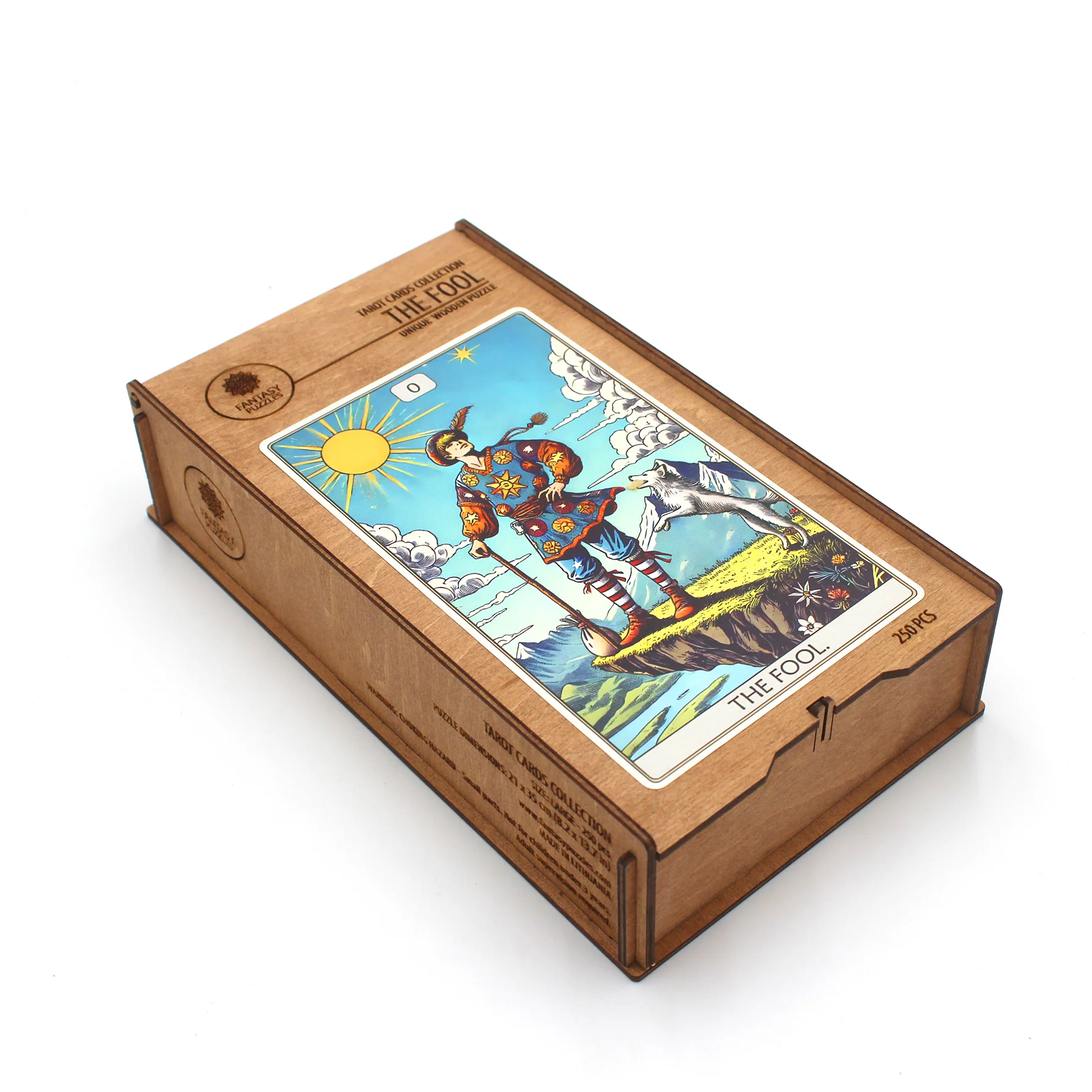 Cardshouse - Wholesale Puzzle - Adult - The Fool: Tarot Wooden Puzzle 250 pieces Fantasy Puzzles2