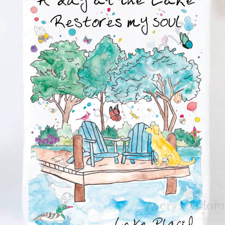 Avery's Home - Wholesale Tea Towel - A Day at the Lake or River Customizable Tea Towel23