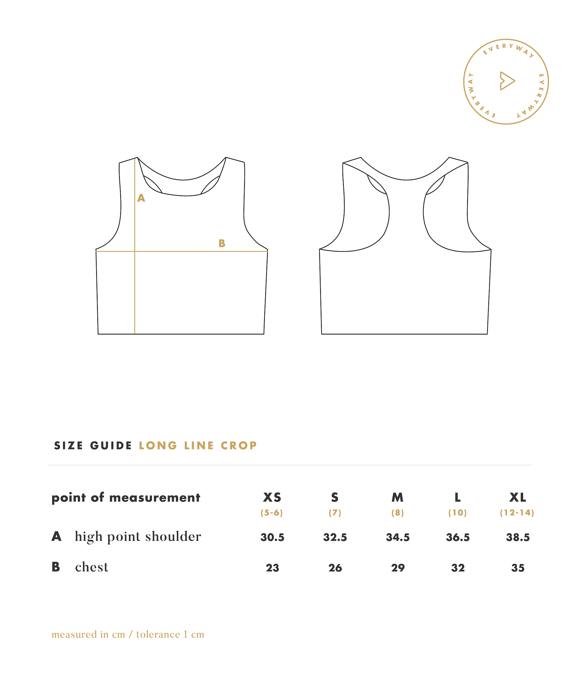 Everyway – wholesale Athletic top – Kids – Longline Crop in Spice4