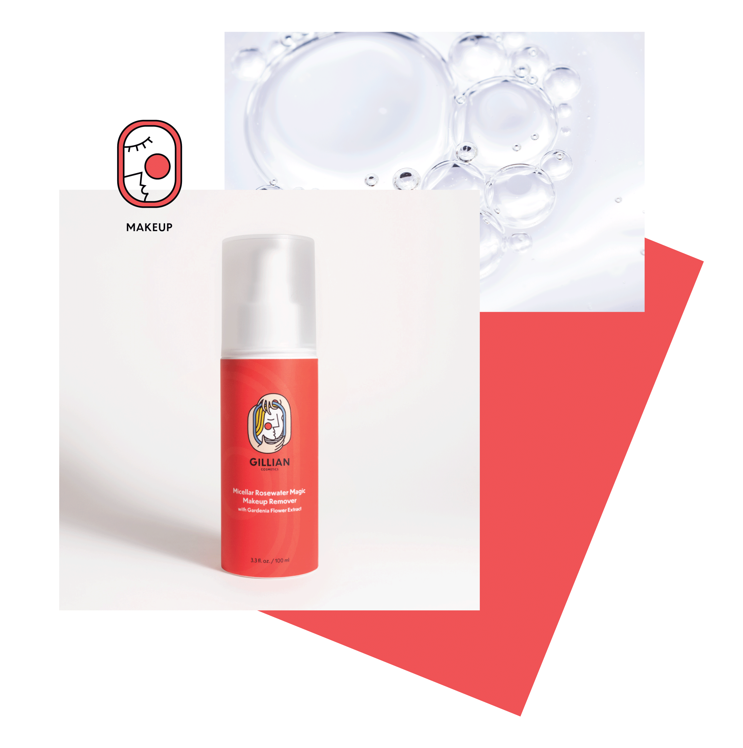 Gillian Cosmetics - Wholesale Makeup Remover - Micellar Rosewater Magic Makeup Remover3