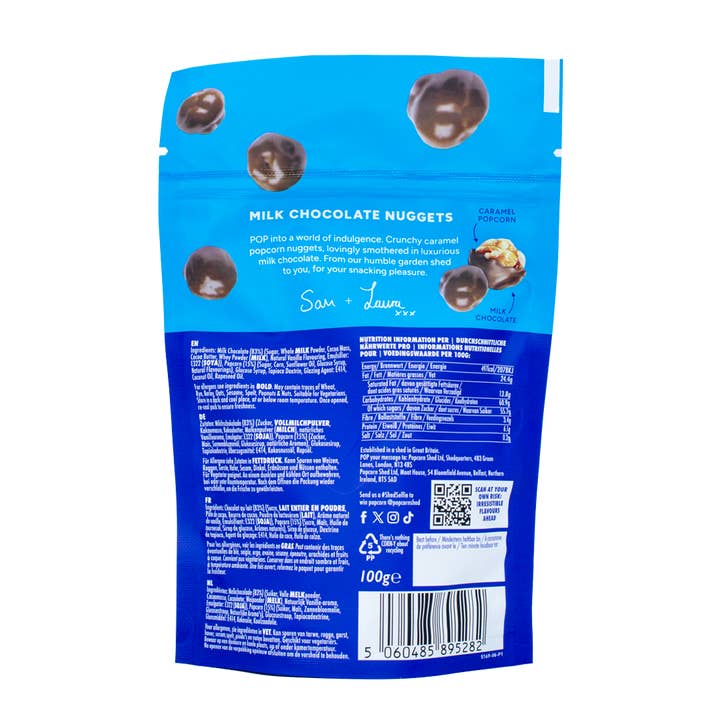 Popcorn Shed - Venta al por mayor Dulces con chocolate - Nuggets de chocolate con leche