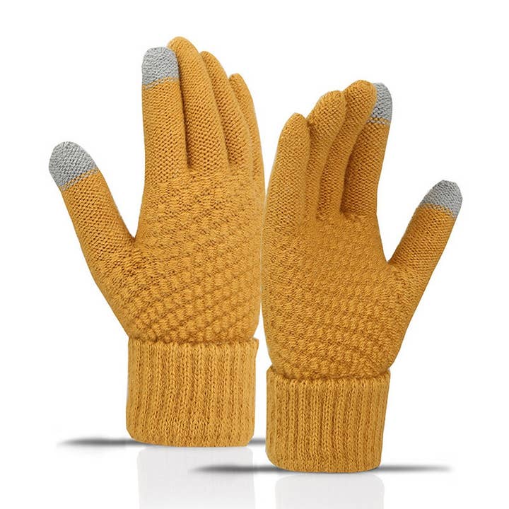 NINEXIS - Wholesale Gloves - Women's - CWAG00551_WOMEN WINTER CUTE KNIT TOUCHSCREEN GLOVES2