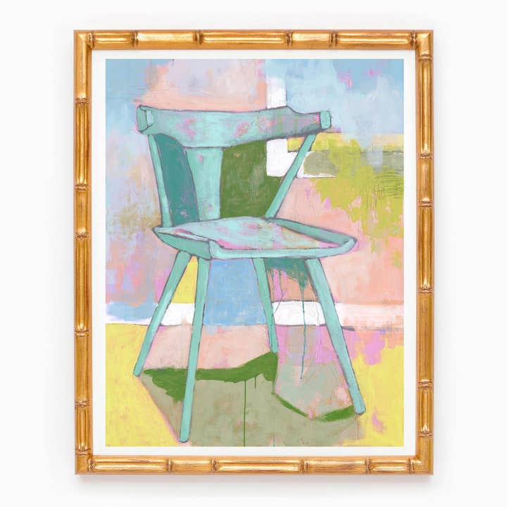 Cadeira em Menta, impressão artística interior 11x14" por atacado de Jennifer Allevato Fine Art