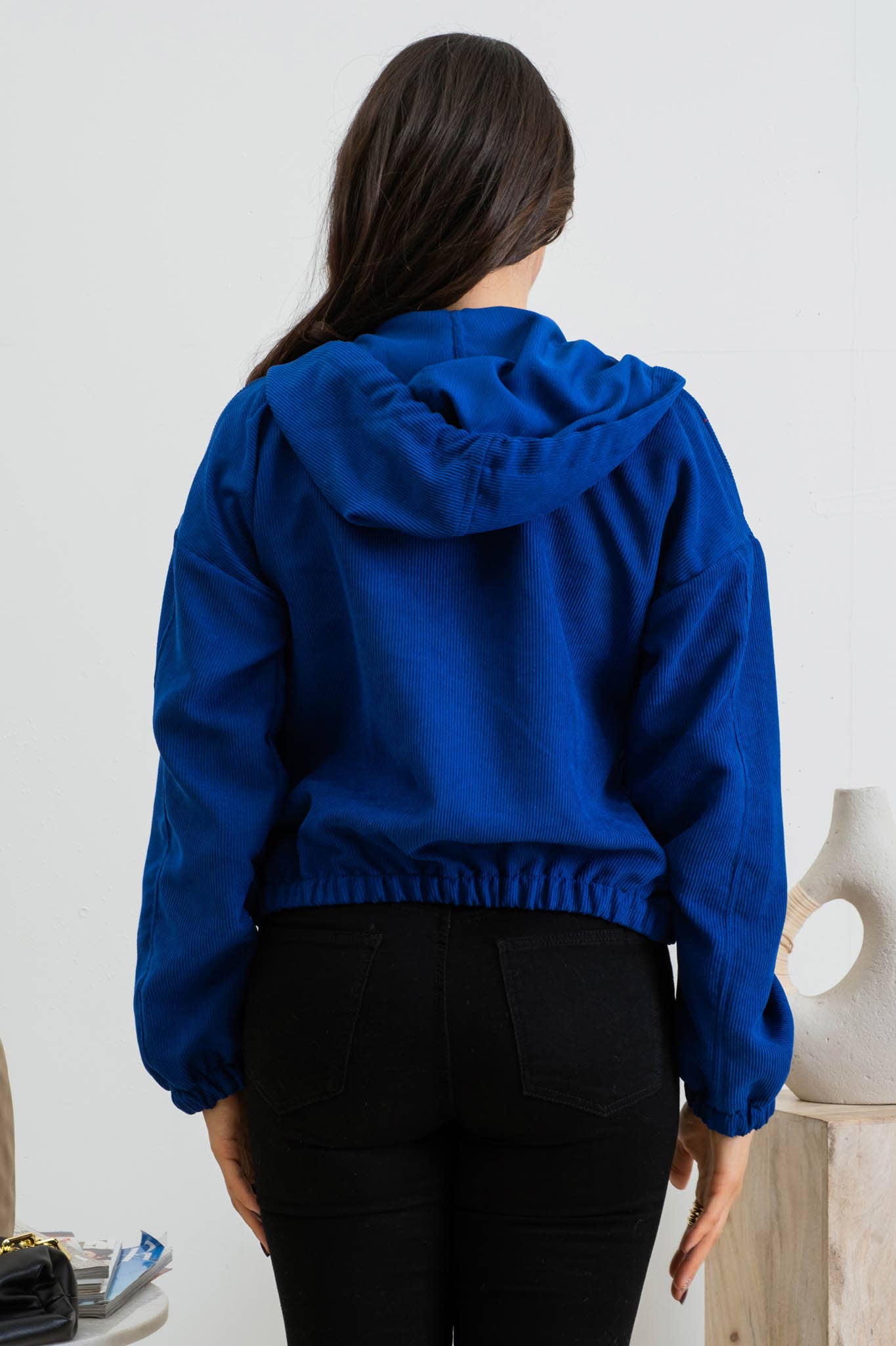 Blu Pepper – Blusão - Mulher por atacado – CASACO DE VELUDO COM ZÍPER59