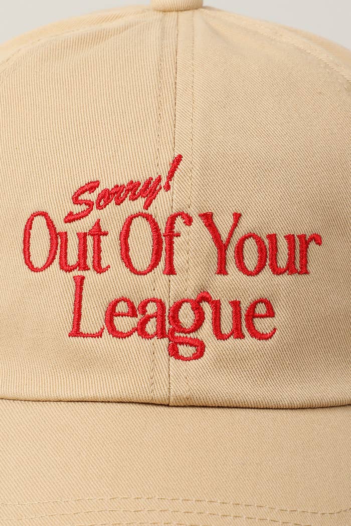 Fashion City - Vendita all'ingrosso Cappellino da baseball - Unisex - Berretto da baseball ricamato Sorry Out Of Your League9