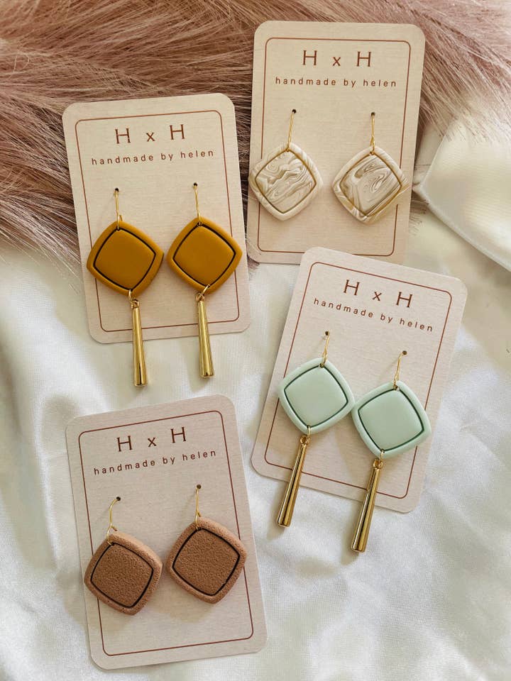 imprinted square for wholesale by handmade by helen