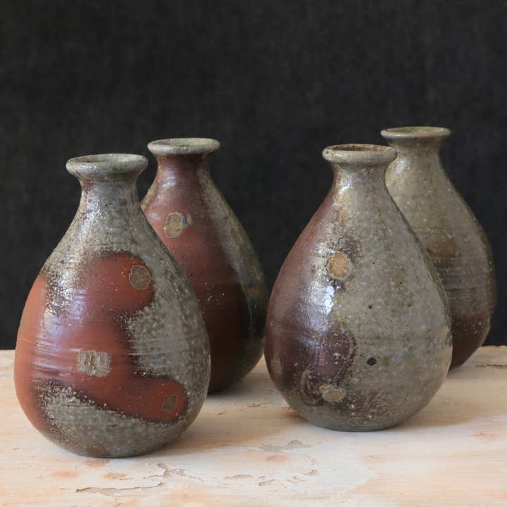 Wild Clay Sake Bottles/Bud Vases Soda Fired Dark and other Purchase Wholesale sake bottle. Free Returns & Net 60 Terms on Faire trending on Faire.