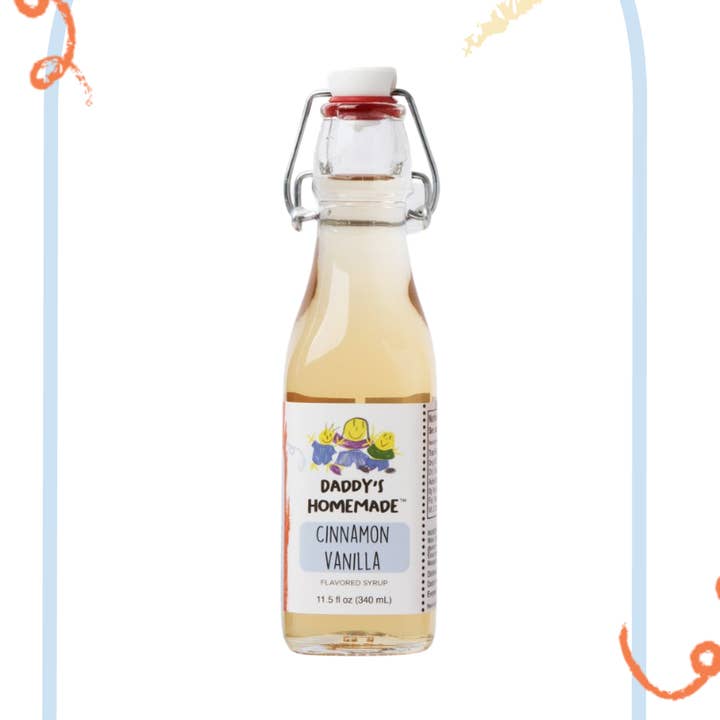 Cinnamon Vanilla Natural Flavored Syrup 6 oz and 11.5 oz for wholesale by Daddy's Homemade LLC