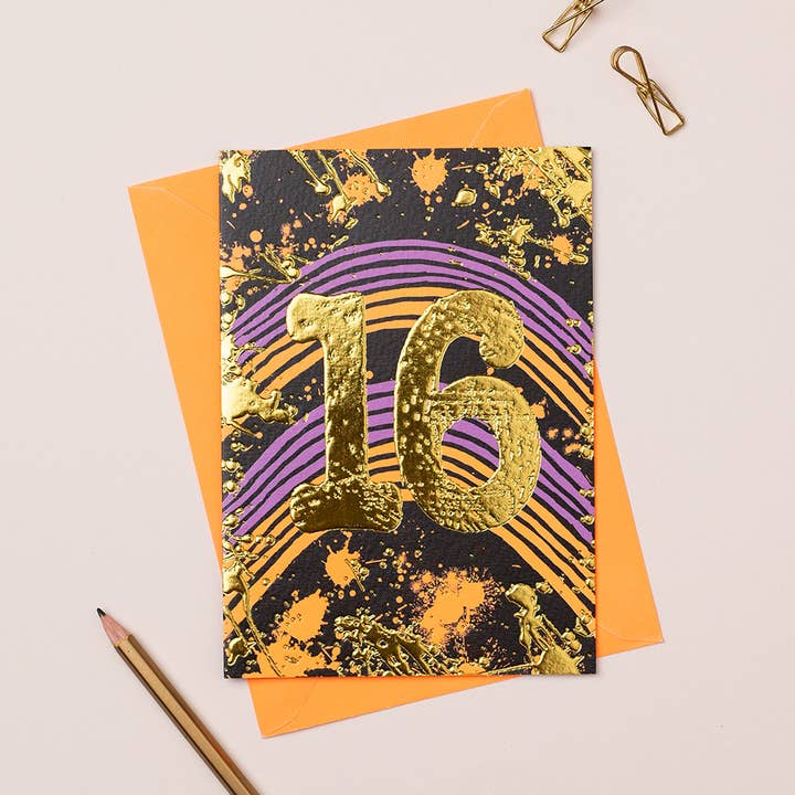 16 jaar Verjaardagskaart voor meisjes voor wholesale door Apple & Clover