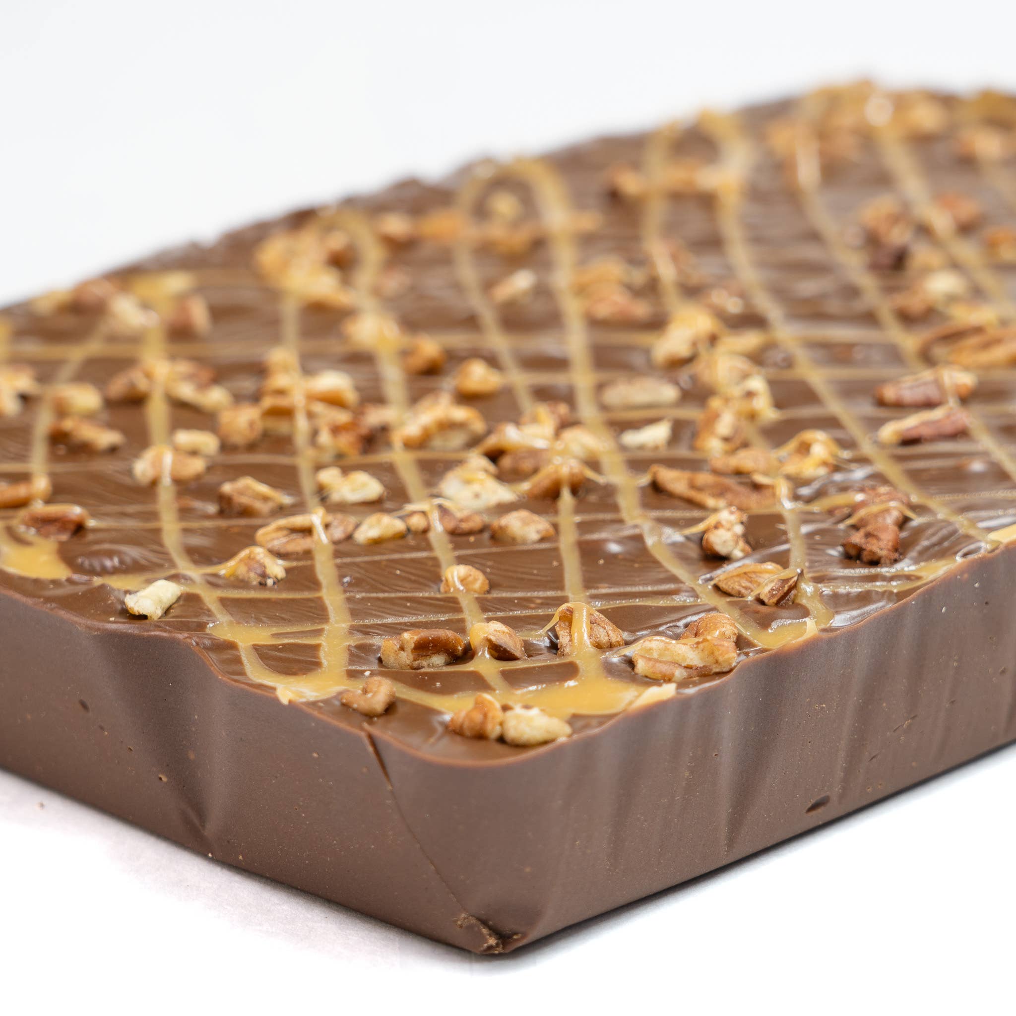 Valley Fudge & Candy - Wholesale Fudge - Chocolate Caramel Pecan 6 lb. Fudge Slab1