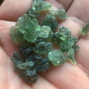  Natural Raw Rough Green Garnet Crystal Gemstone 3 to 4 grams :  Home & Kitchen