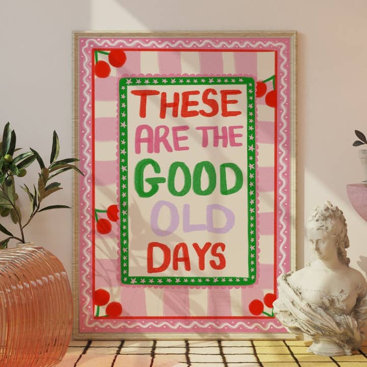 Moonshine Prints - Wholesale Art Print - Good Old Days Dopamine Decor Print0