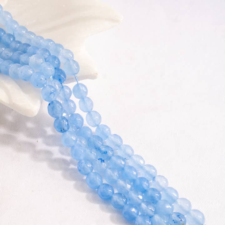 Soothing Crystals Beads - Wholesale Beads - Dyed Faceted | Chalcedony | Gemstone Beads | Crystal Beads3