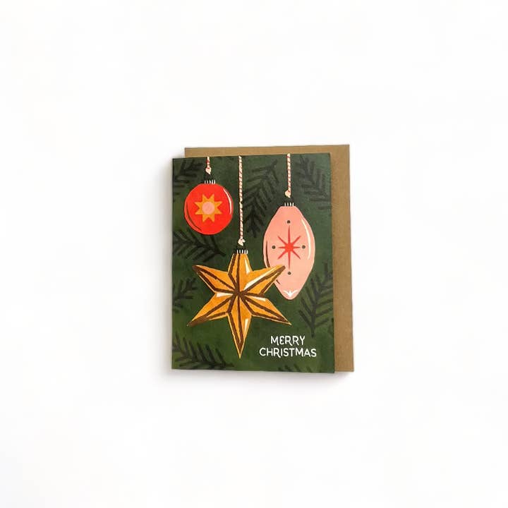 Merry Christmas Ornaments Card för wholesale av Wild Optimist