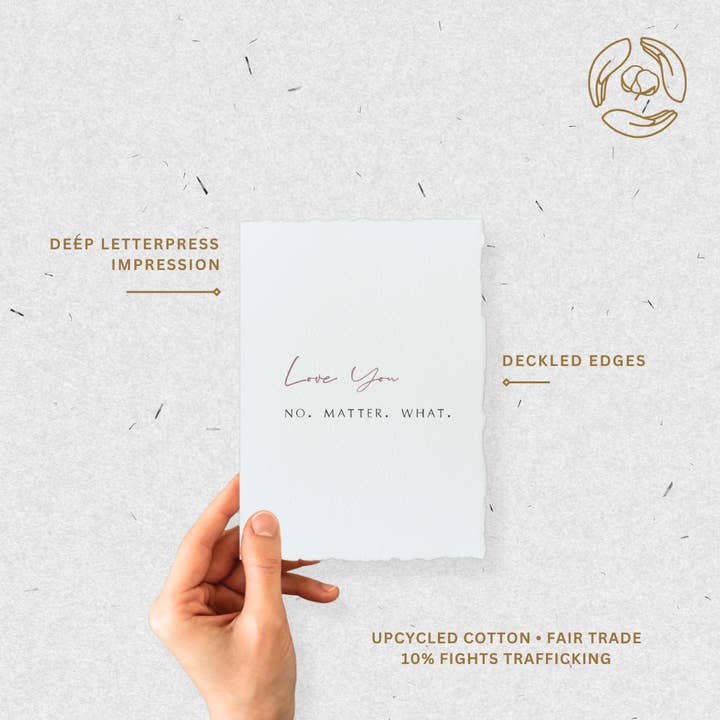 Paper Baristas – Großhandel Liebeskarte – Ich liebe dich, egal was passiert | Love Friend Grußkarte