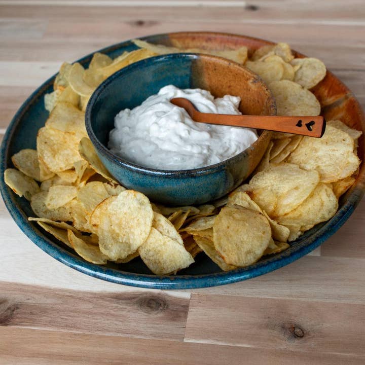 Chip & Dip Set In Joe's Blue for wholesale by Clay Coyote