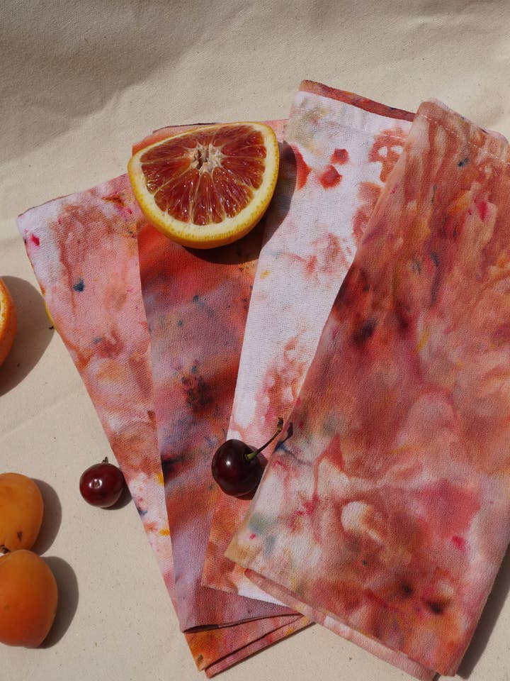 Sæt med 4 Citrus Dinner Serviet for engroshandel hos Heather Rose