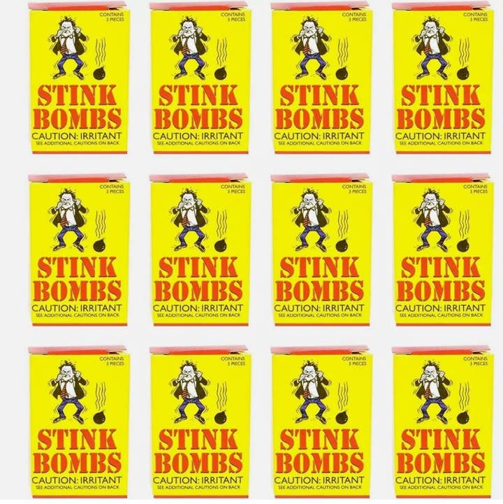 36 Stink Bombs - Stinky Glass Gag Prank Fart Joke for wholesale by NOVELTIES WHOLESALE INC