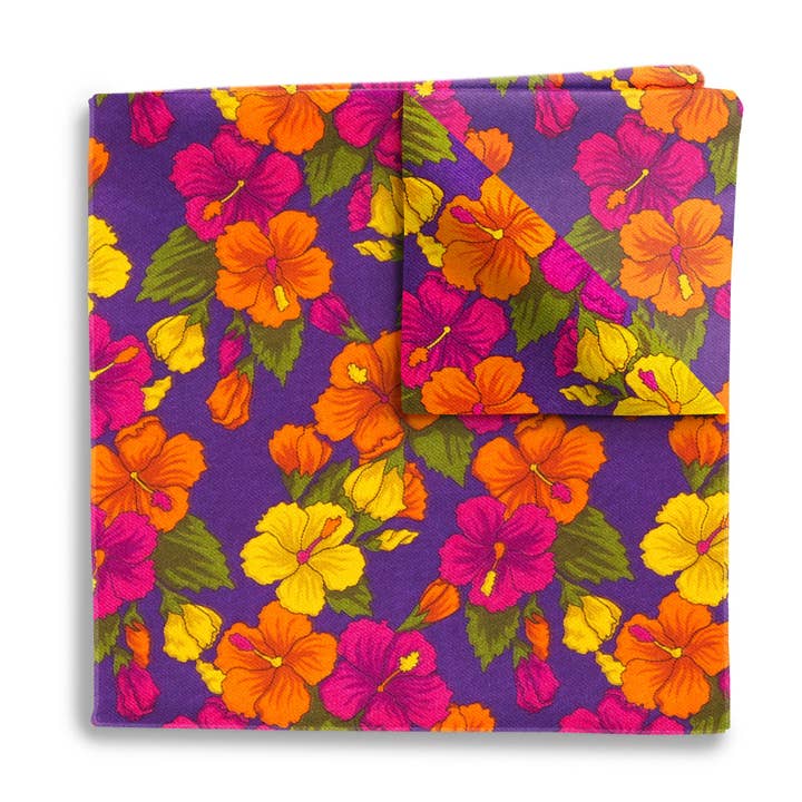 Hibiscus Garden - Lommetørklæder for engroshandel hos Beau Ties of Vermont