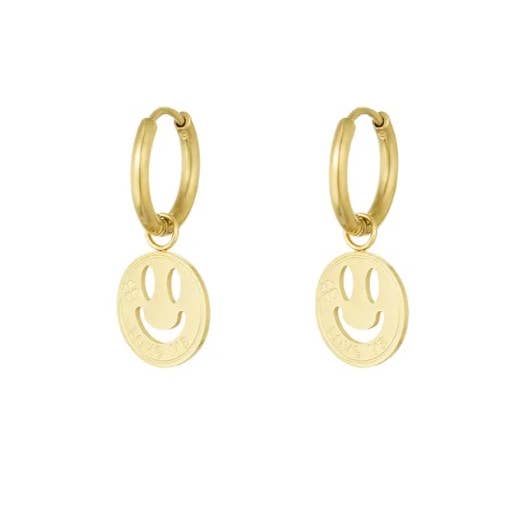 Sansira Jewelry - Wholesale Dangle Earrings - Smiley stainless steel earrings 0