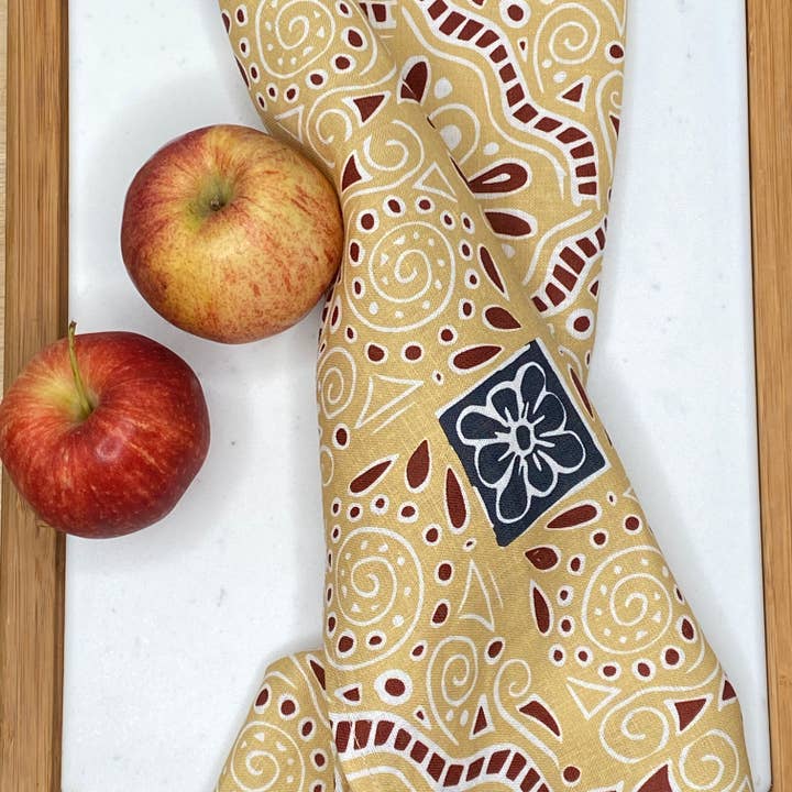 Cher the Fire - Wholesale Tea Towel - Tea Towel - Southwest Hacienda Verano linen towel and napkin7