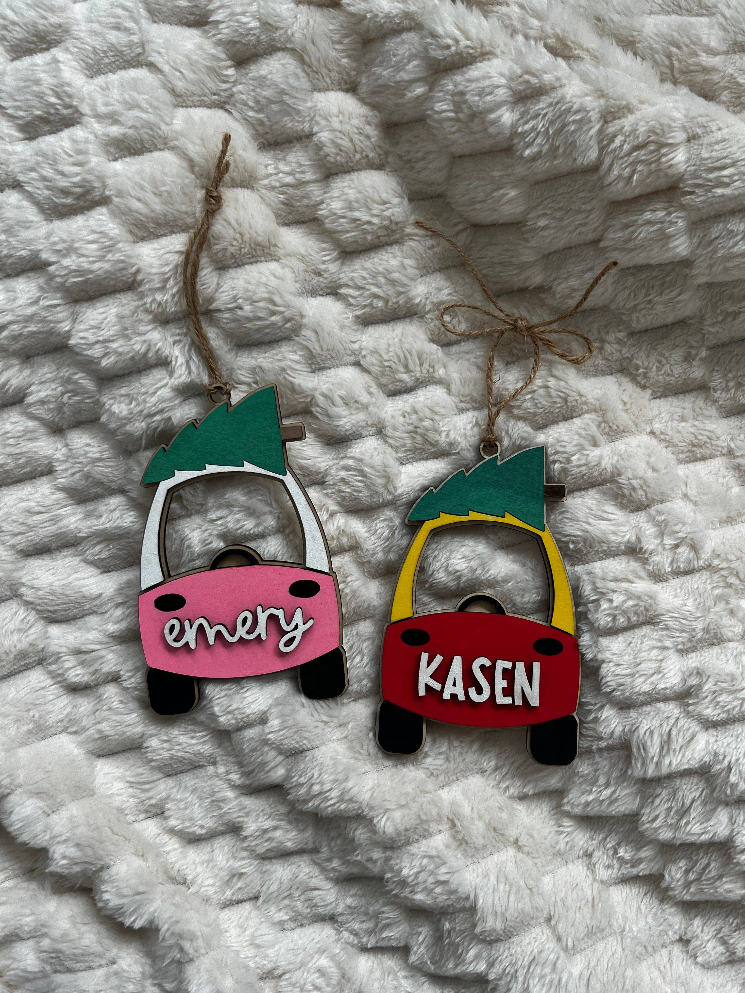 Retro Ranch Creations Wholesale - Wholesale Ornament - Cozy Coupe Personalized Ornament2
