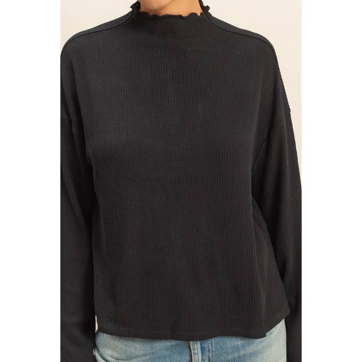 HYFVE - Wholesale Shirt - Women's - Oversized High Neck Top With Side Slit19