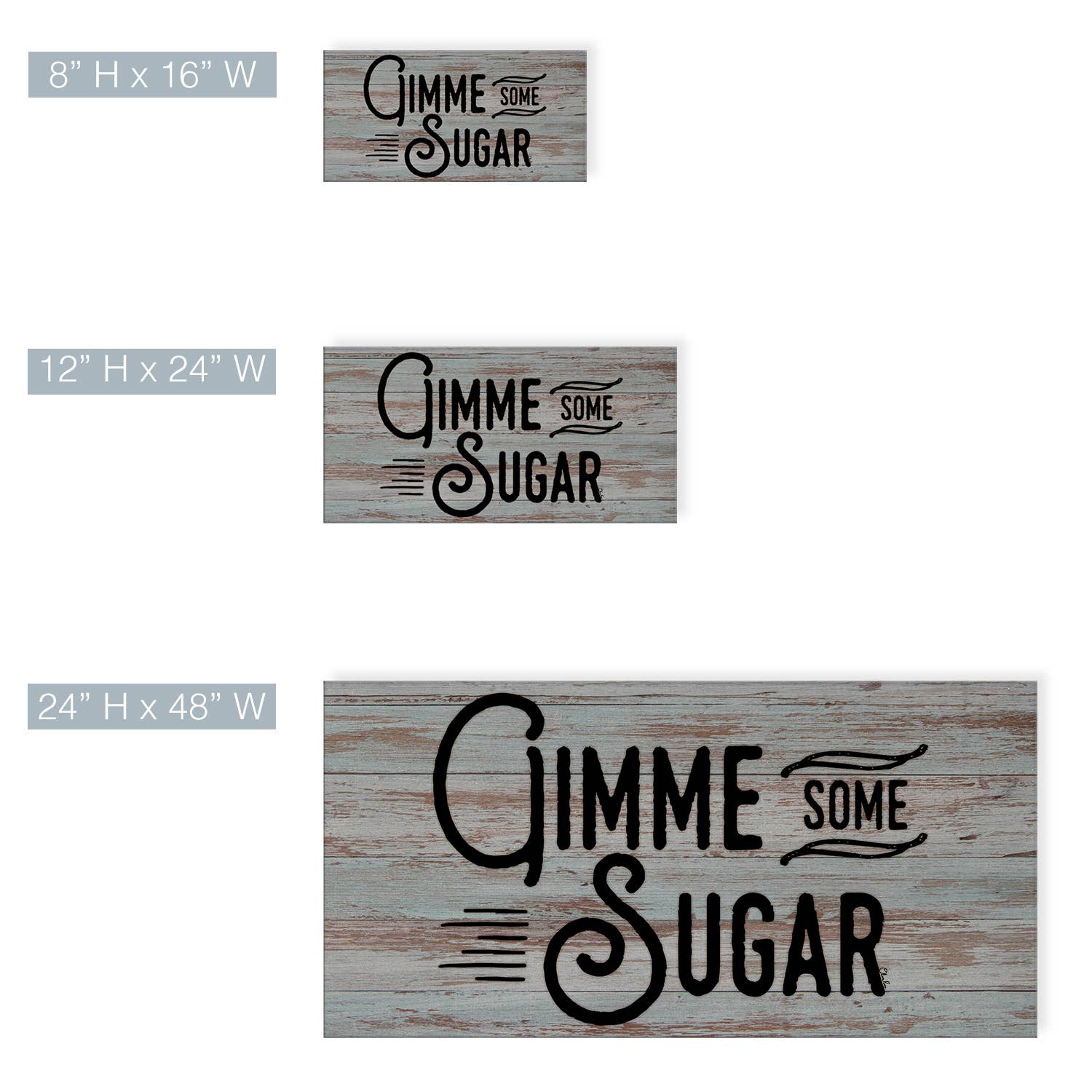 Ready2hangart, Inc. - Wholesale Sign - Gimme Some Sugar' Farmhouse Wrapped Canvas Textual Wall Art3