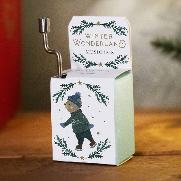 Little Bear Co. Caja de música «Winter Wonderland» para venta al por mayor de CGB Giftware