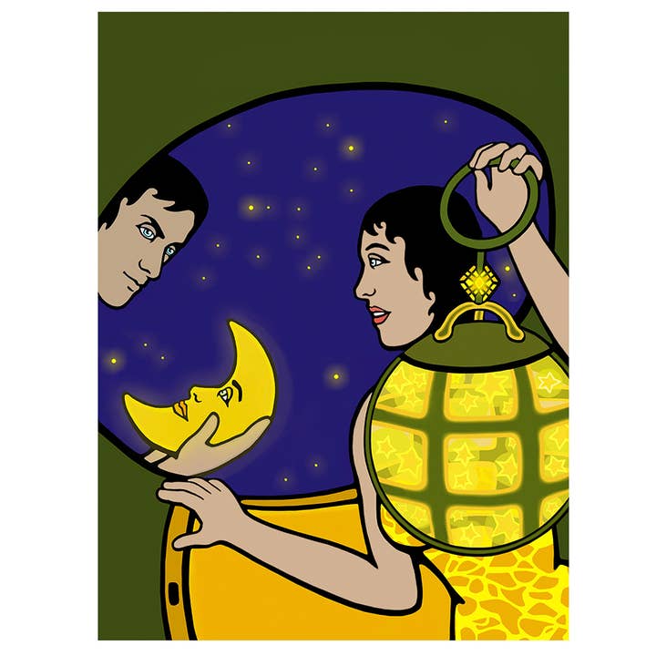 Cadeaux de la Lune et des Étoiles — Toile Épique de 1,5 mètre pour la vente par Carolyn Ferris Art