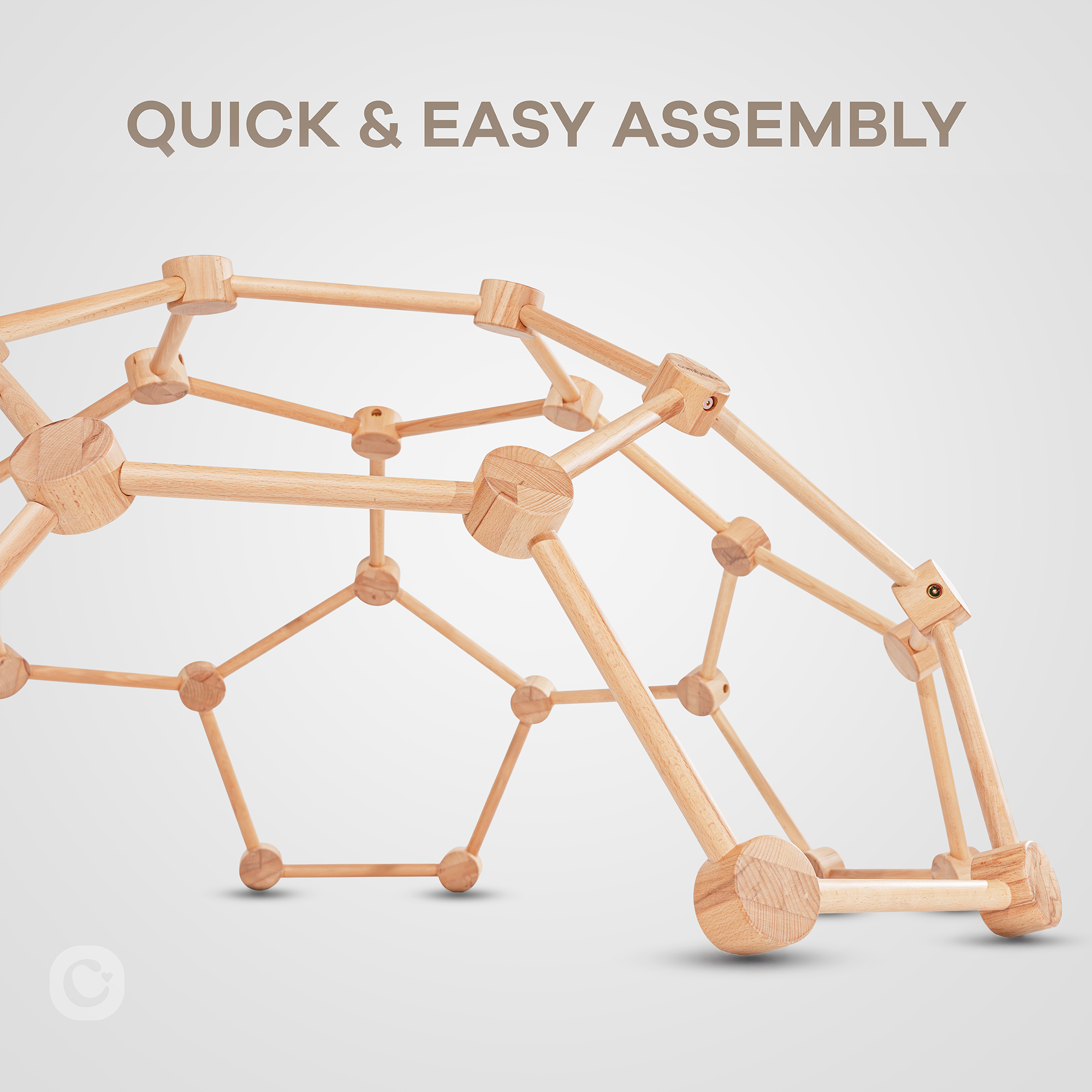 Comfy Cubs - Wholesale Wood Toy - Kids - Wooden Toddler Play Gym, Montessori Climber by Comfy Cubs22