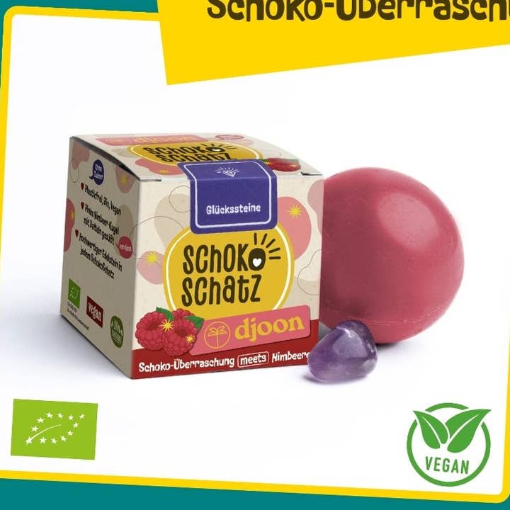 Surpresa de chocolate encontra djoon - com pedra preciosa - sem açúcar por atacado de SchokoSchatz e.K.
