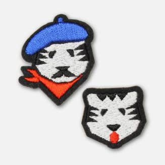 Self Adhesive Patches - Tiger duo (Special PT card) for wholesale by Macon & Lesquoy