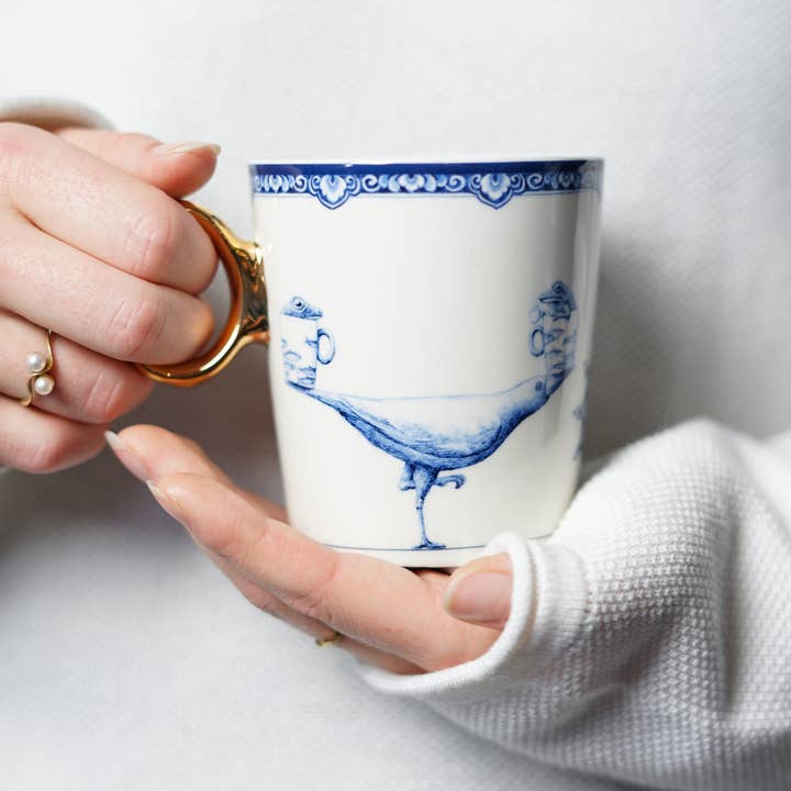 Heinen Delfts Blauw – wholesale Coffee mug – Mug Zodiac Sign Libra1