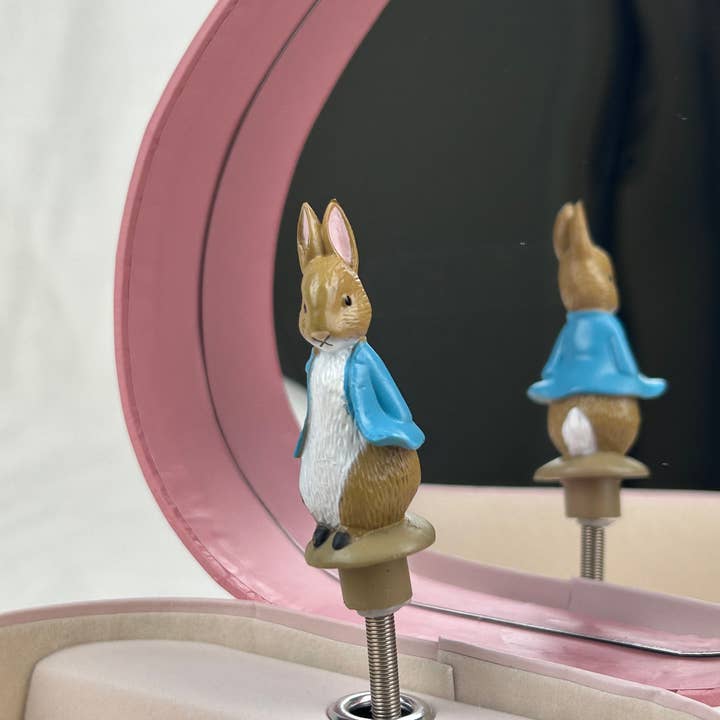 TROUSSELIER SAS - Vente Boîte/rangement à bijoux – enfant - Boite à Musique Cœur Peter Rabbit© 2
