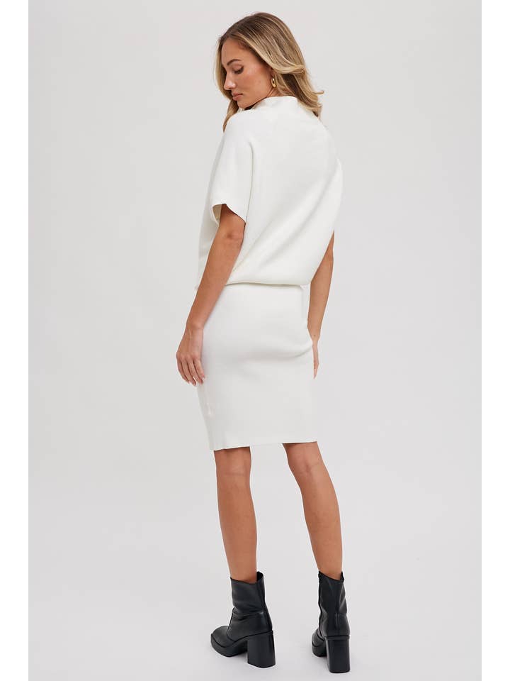 Bluivy - Wholesale Dress - Women's - SLOUCH NECK DOLMAN MIDI DRESS25