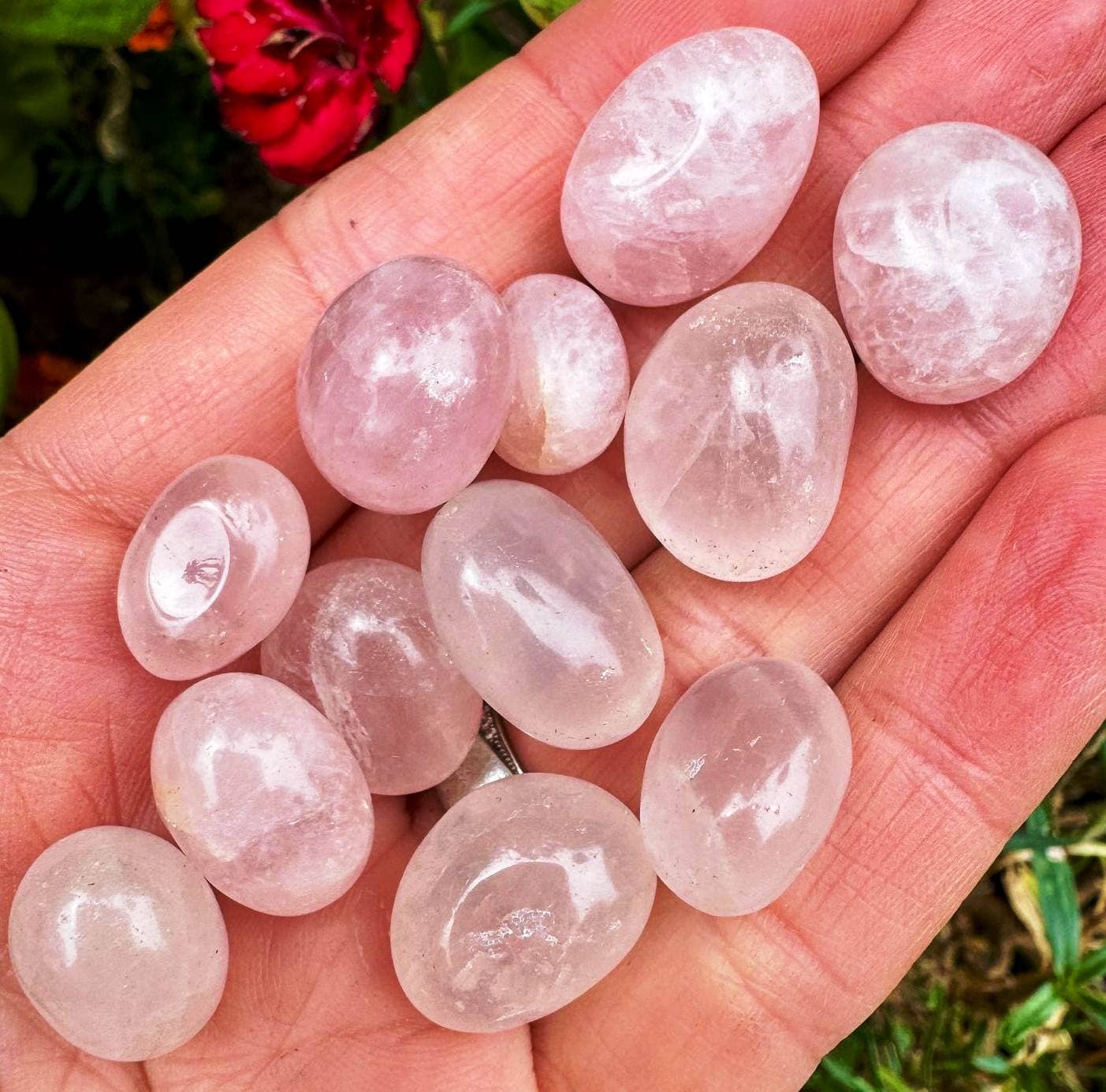 Elf Kendal Hippies - Wholesale Spiritual Stone/Crystal - Rose Quartz mini tumble 1-3cm pink quartz tumbles Love stone2