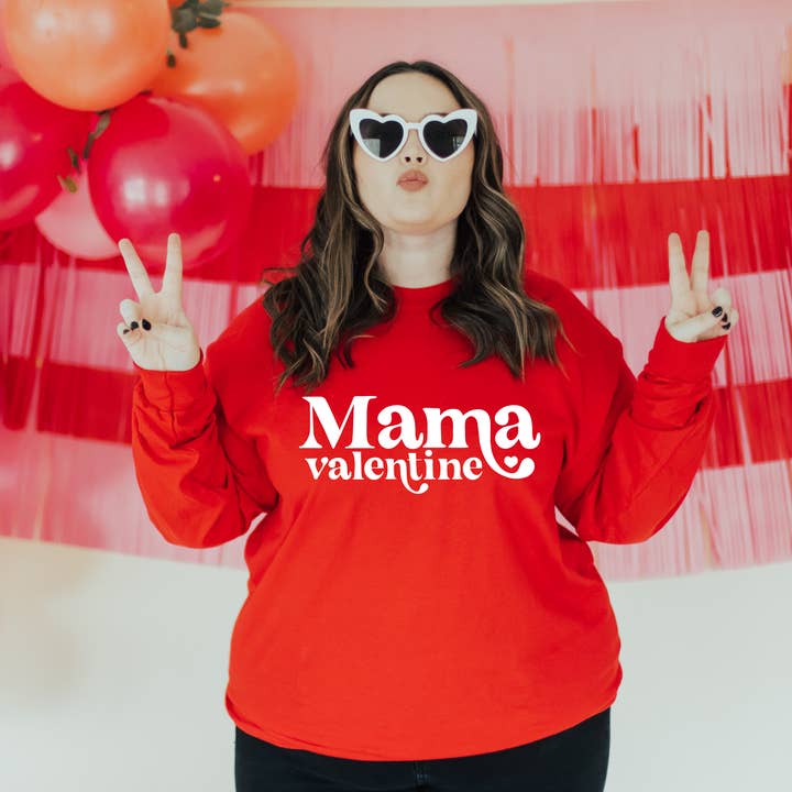 Mama Valentine Adult Sweatshirt for wholesale by Benny & Ray Apparel