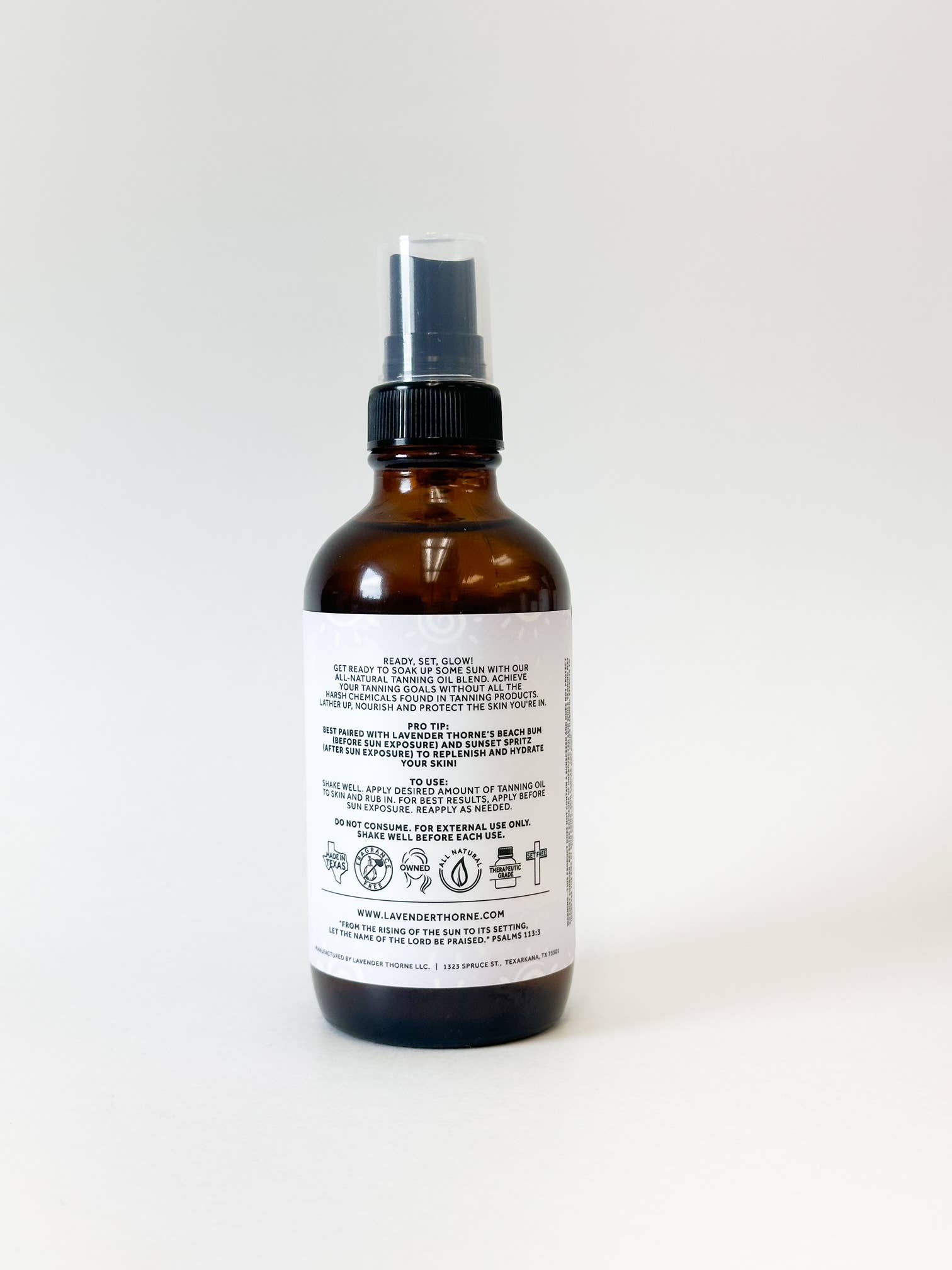 Lavender Thorne - Wholesale Tanning Oil - Golden Hour (Tanning Oil) 1