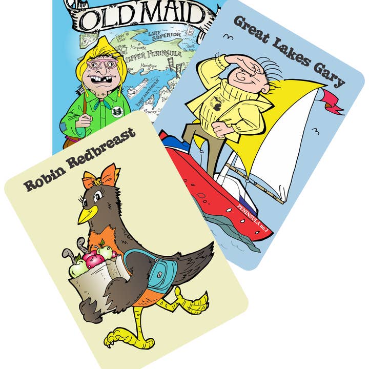 Michigan Mittens - Wholesale Playing Cards - Old Maid in Michigan Jumbo Playing Cards4